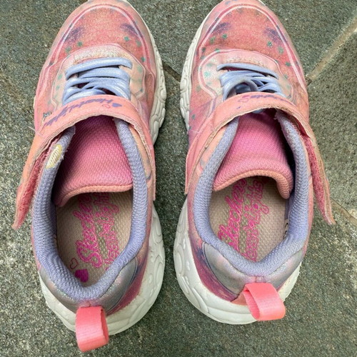Skechers Lights athletic shoes used size 29 pink