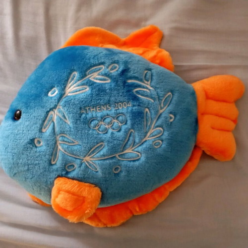 Fish Athens 2004 collectible plush like new