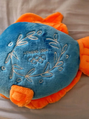 Fish Athens 2004 collectible plush like new