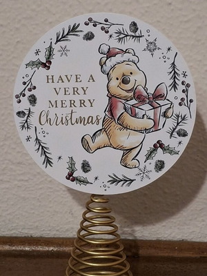 Disney Winnie the Pooh Christmas Tree Topper like new