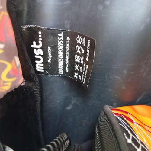 Must school backpack with wheels used, polyester