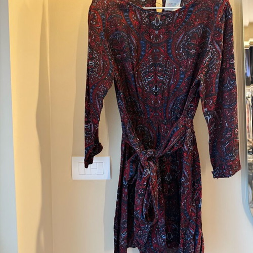 Compania Fantastica dress with paislay design like new size M 38 10