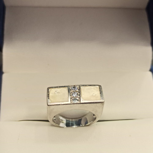 Silver 925 chevalier ring used, size 10 - 50mm circumference