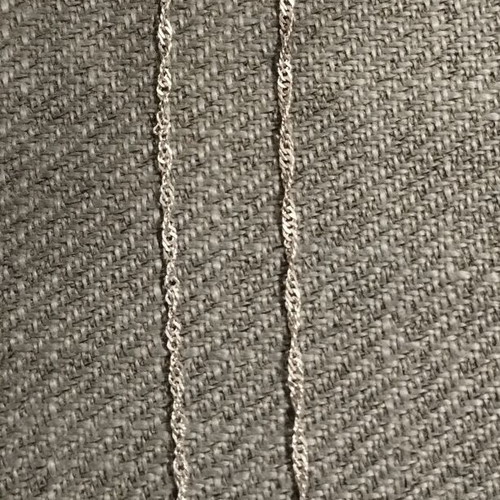 Silver women's necklace with minimal geometric pendant