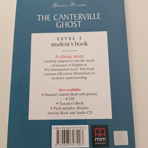The Canterville Ghost Student's Book Level 3 by Oscar Wilde like new