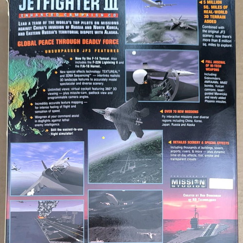 Jetfighter III Enhanced Campaign CD like new for PC