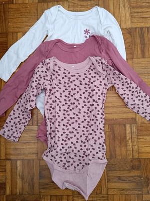 Cotton bodysuits pack of 3 for 2-3 years like new with ladybug print