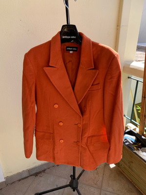 Blazer cashmere Philippe Adec like new, orange, size S