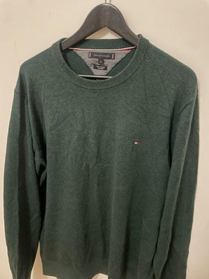 Tommy Hilfiger green knit sweater XL like new