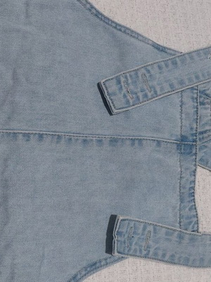Denim salopette medium used Pull & Bear blue