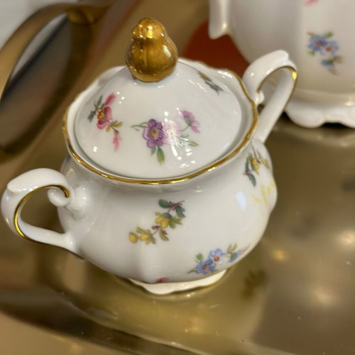Vintage Tirschenreuth Bavaria tea set like new, 1930s–40s