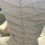 Quilted boot used, size 40, beige, waterproof upper