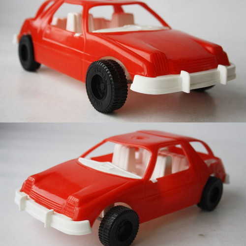 Plastic car Pirelli vintage 80's Grecostyl USA new 23cm