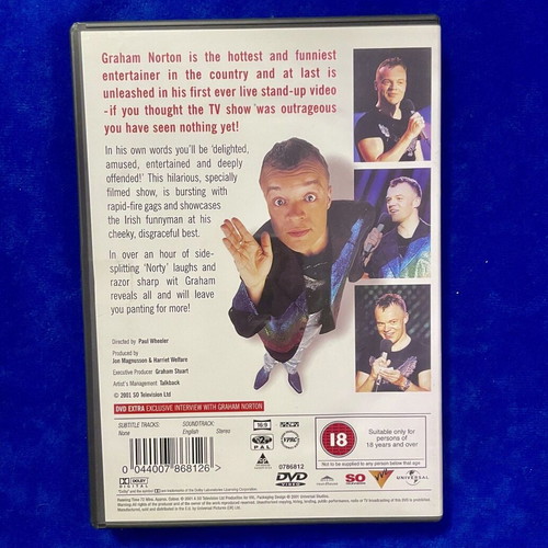 Graham Norton Stand Up Comedy Live DVD like new, English version