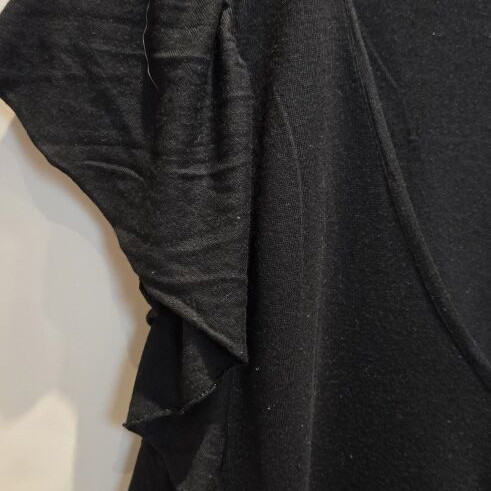 Intimissimi black blouse with ruffles, size S