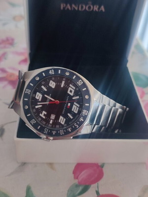 Ρολόι Tommy Hilfiger ανδρικό σπορ σαν καινούργιο, ασημί ανοξείδωτο