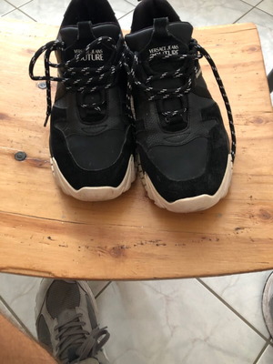 Versace Jeans Couture shoes size 44 like new, black and white