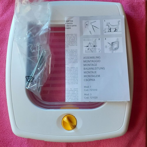 Plastic Pet Door with Entry Control, New