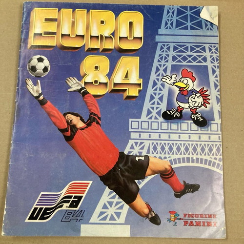 Panini 1984 UEFA EURO 84 Album used, 70 of 258 stickers completed