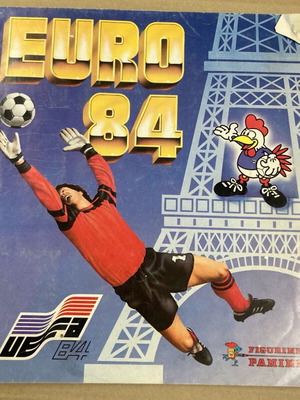 Panini 1984 UEFA EURO 84 Album used, 70 of 258 stickers completed