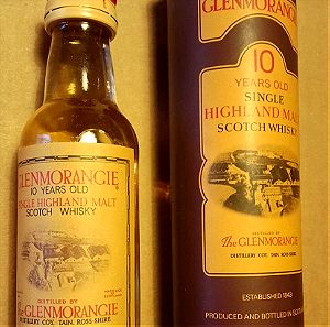 Μινιατούρα - Glenmorangie 10 Year Old Highland Malt Scotch Whisky, Miniature, 5cl, 40%