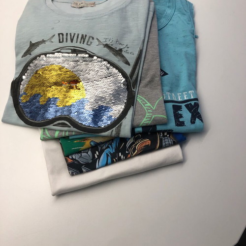 Boys' blouses 10-12 years used, pack of 6 pieces