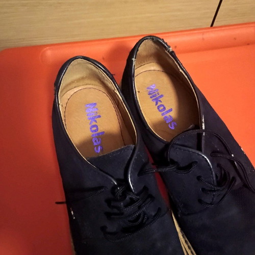 Nikolas men's shoes size 41 like new, blue, Italian