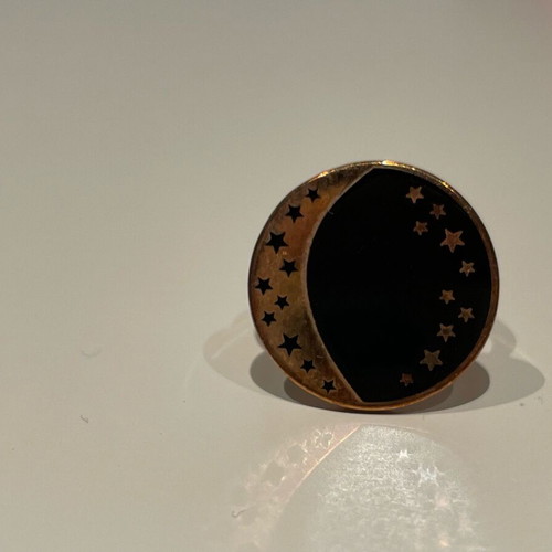 Silver 925 ring gold plated used with 20 stars