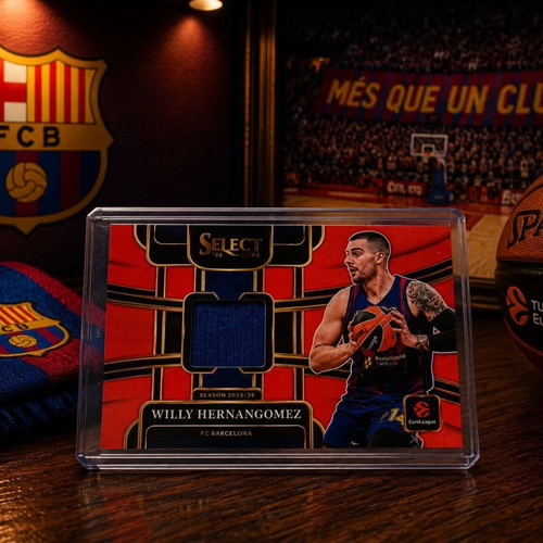 Willy Hernangómez Panini Select EuroLeague 2025-26 Threads Prizm card 06/75