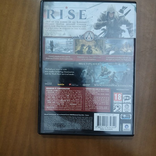 Assassin's Creed 3 PC game DVD-ROM