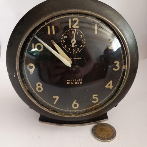 Westclox Big Ben tabletop clock used, vintage, analog, non-functional