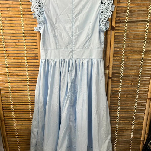 Chicwish Light Blue Lace Midi Dress Size M
