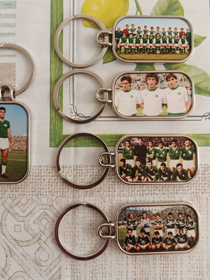 Panathinaikos double-sided keychains set of 5, new