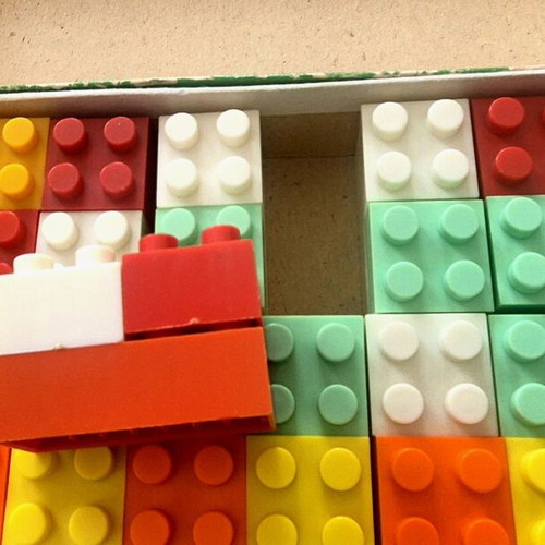 Russian building block toy used