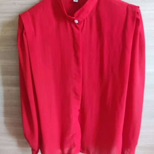 Shirt with transparency like new, coral color, size L