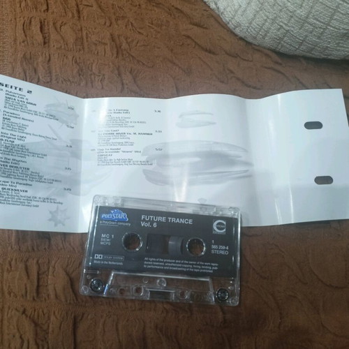 Future Trance Vol.6 cassette tapes like new, electronic, pack of 2