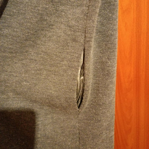 Tag blouse dress used, gray with lining