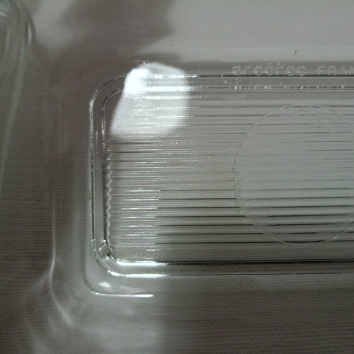 Duralex France Vintage glass butter dish used