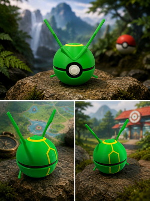 Pokéball Rayquaza like new 3D printed collectible