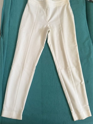 Mango fitted pants like new, size L 40 12, white