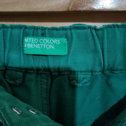 Denim pants green United Colors of Benetton new, size M 38 10