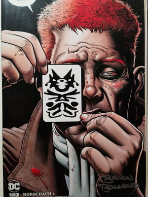 RORSCHACH #1 comic like new, signed by Brian Bolland