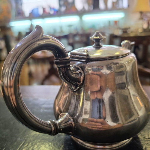 Christofle Vintage Silver Plated Teapot Art Deco used