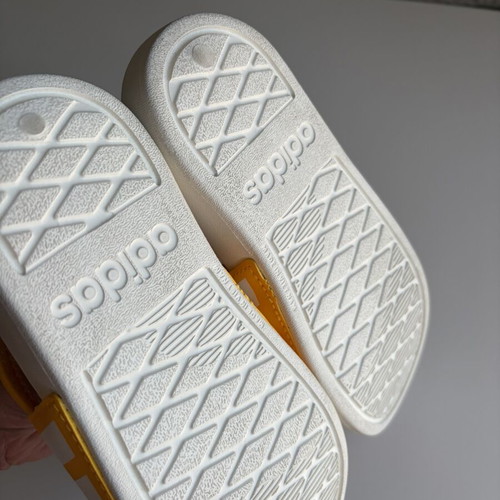 Adidas kids sandals, white and yellow, size 31