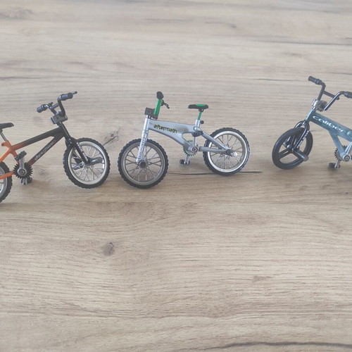 Tech Bike BMX Race Master, Aftermath and Caliber collectible finger bikes
