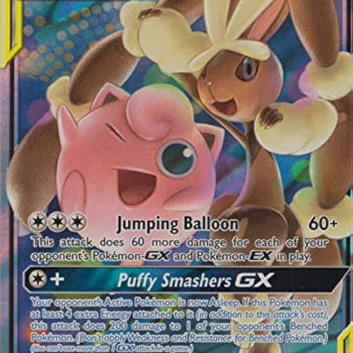 Mega Lopunny & Jigglypuff GX Tag Team Pokemon card new collectible