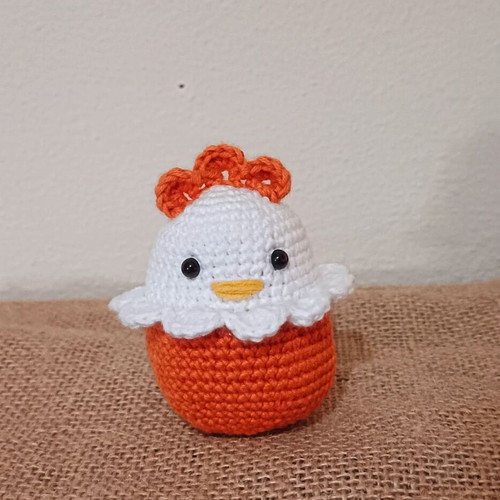 Easter knitted handmade chick 8cm