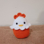 Easter knitted handmade chick 8cm