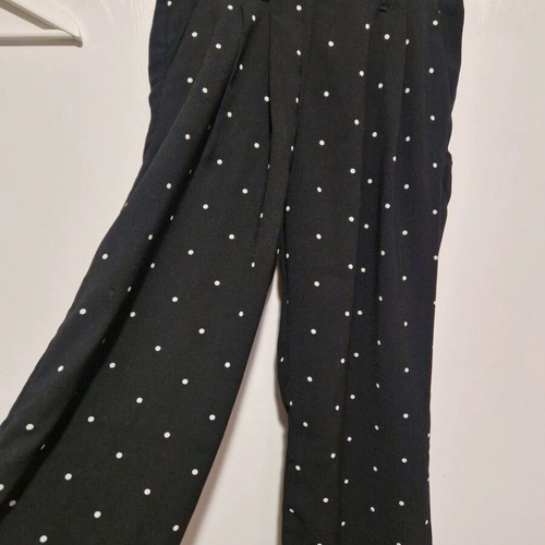 Jacqueline De Yong women's polka dot black-white XS pants new