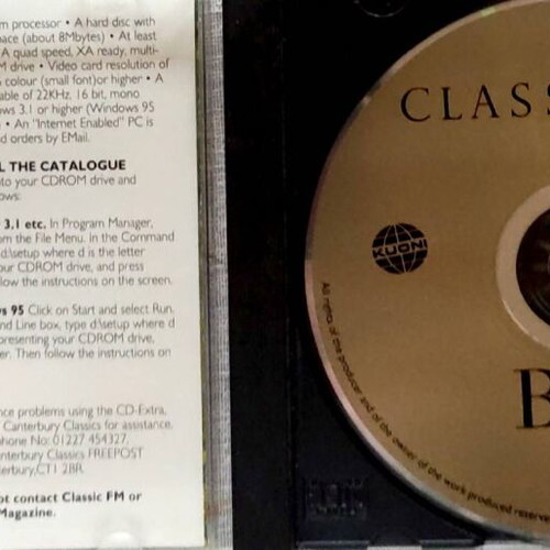 Bach CD unused, classical music